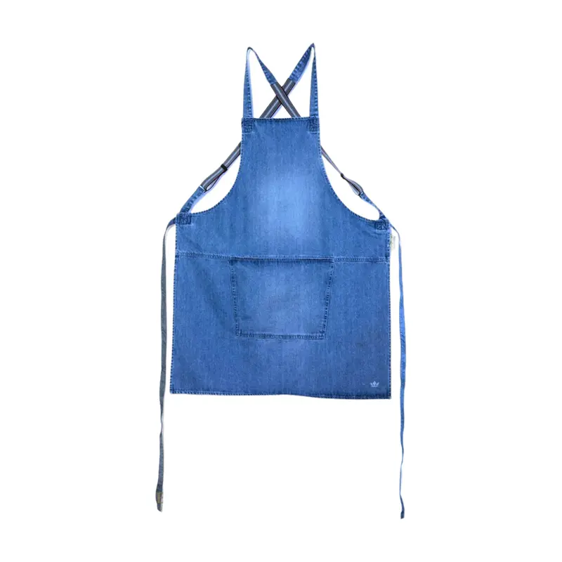 Dutchdeluxes Denim Suspender Apron – Navy Blue 1
