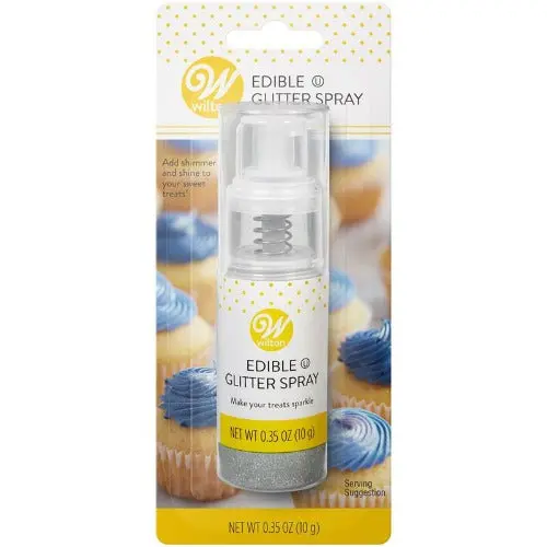 Edible Silver Glitter Spray For Desserts And Confections 1