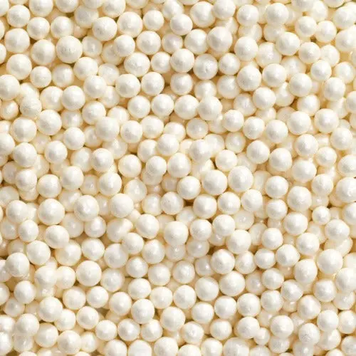 Elegant White Pearl Non-Pareils – Extra-Large Size 1