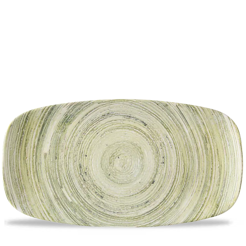 Elements Fern Chef’S Oblong Serving Plate – 13.875 X 7.375 Inch, Pack Of 6 1