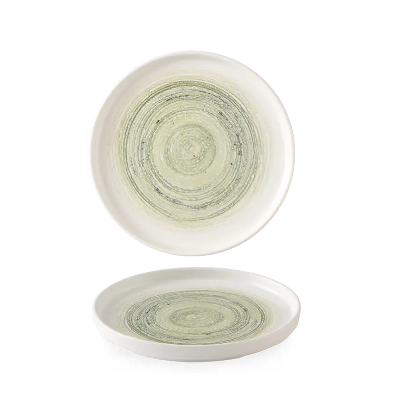 Elements Fern Walled Appetizer Plate – 6.3 Inch, Pack Of 6 1