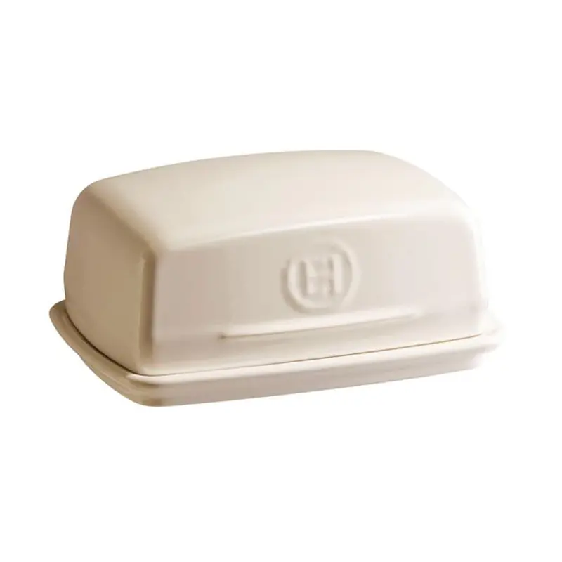 Emile Henry Cream-Coloured Butter Dish (17 × 11 Cm) 1