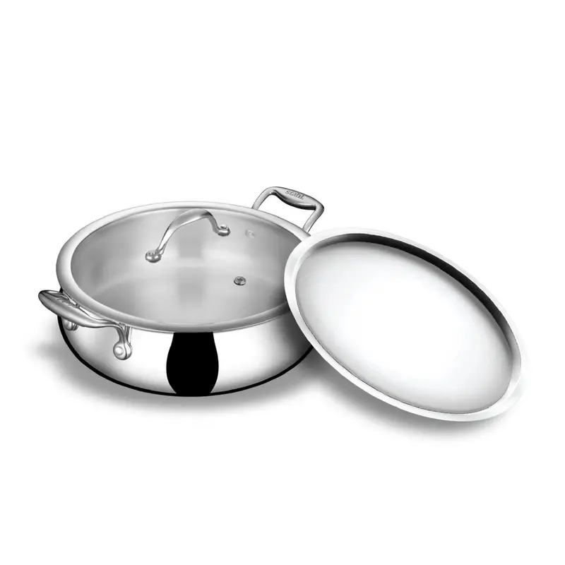 Engrave Artisan Biryani Handi With Lid – Traditional Clay-Style Stainless Vessel 1
