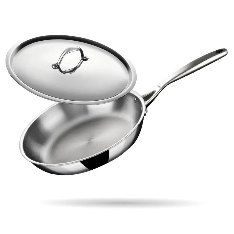 Engrave Triply Artisan Frypan – Stainless Steel Hybrid Surface For Versatile Searing 1