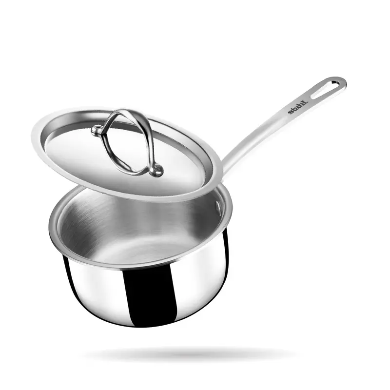 Engrave Triply Artisan Sauce Pan – Stainless Steel Multi-Layer Cooking Vessel 1
