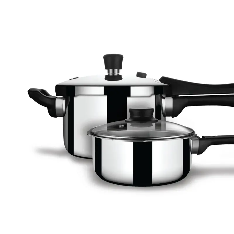 Engrave Xpress Cooker Duo – 2.5L & 3L Tall Pressure Cooker Set 1