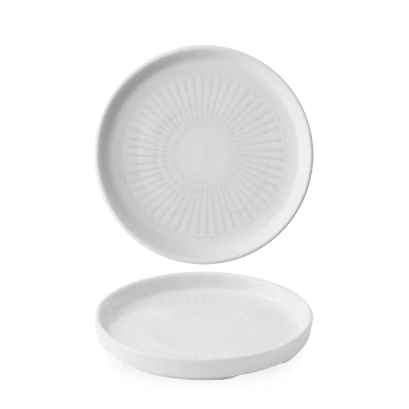 Era Grey Walled Rim Plate – 6.3 In Diameter – 6-Pack 1