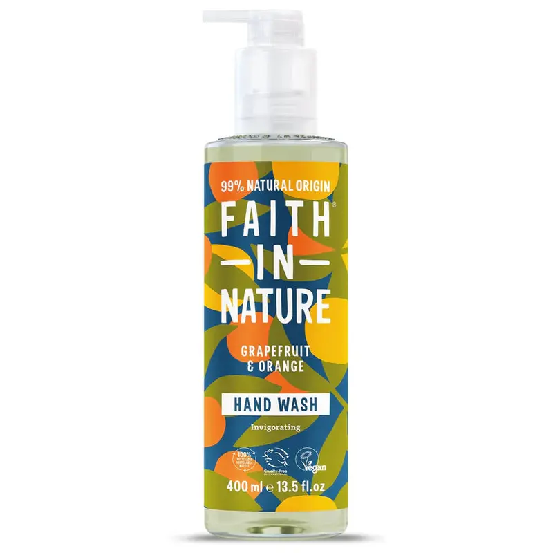 Faith In Nature Grapefruit & Orange Hand Wash – 400Ml Botanical Cleanser 1