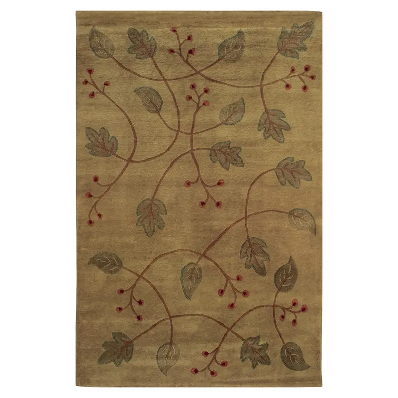 Falling Leaves Area Rug – Autumn-Inspired Organic Motif 1