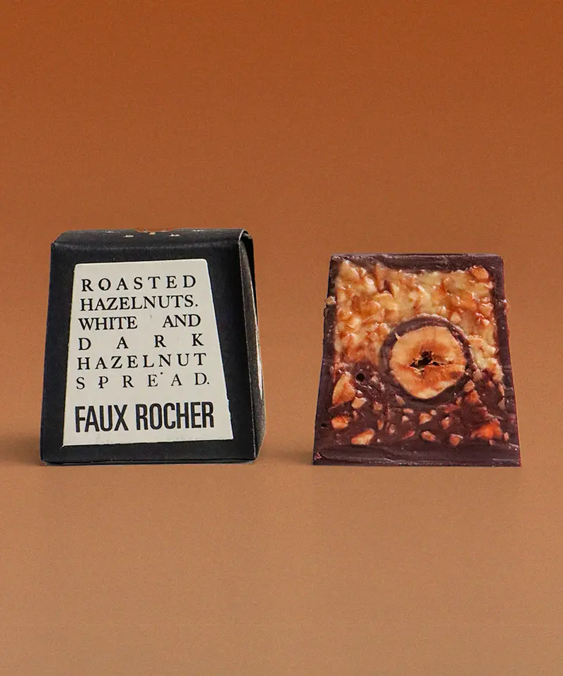 Faux Rocher-Inspired Big Cube Chocolate 1