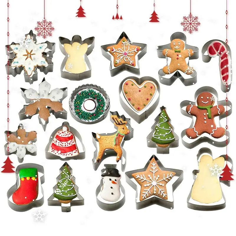 Festive Christmas Cookie Cutter Collection 1