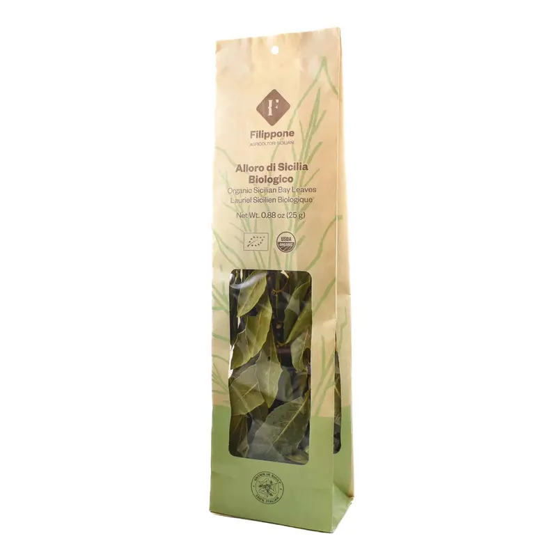 Fillippone Organic Bay Leaves From Italy, 25G 1