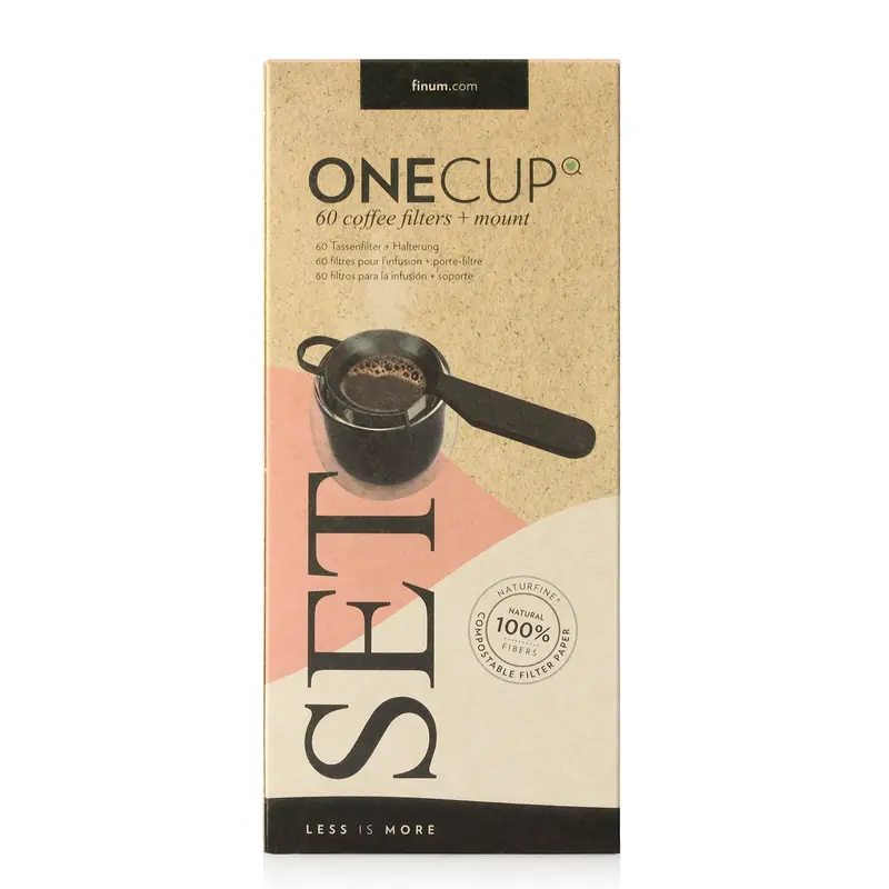Finum One-Cup Pour-Over Coffee Brewer Kit – Black 1