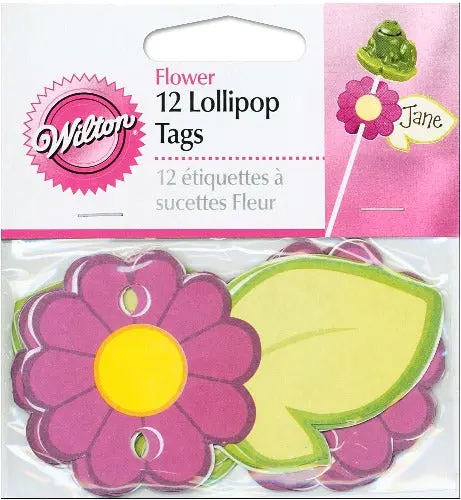 Floral Lollipop Tag Templates 1