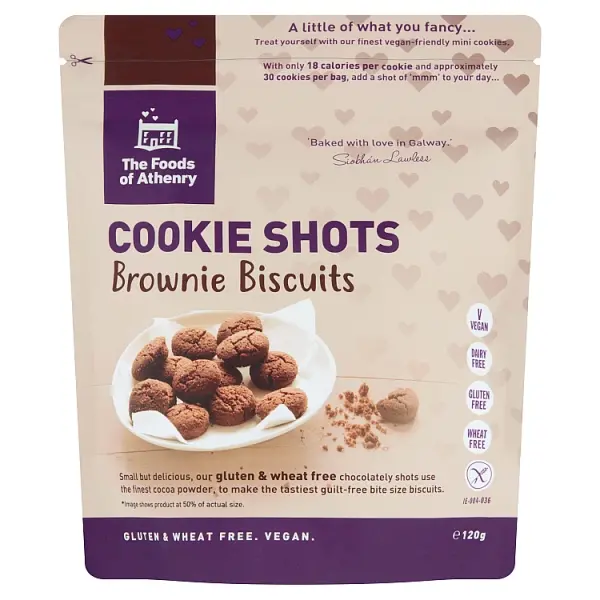 Foods Of Athenry Brownie Cookie Shots – 12 × 120G 1