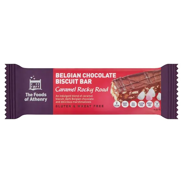 Foods Of Athenry Caramel Rocky Road Biscuit Bars – 20 × 55G 1