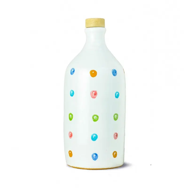 Frantoio Muraglia Medium-Fruity Evoo In Polka Dot Terracotta – 500Ml 1