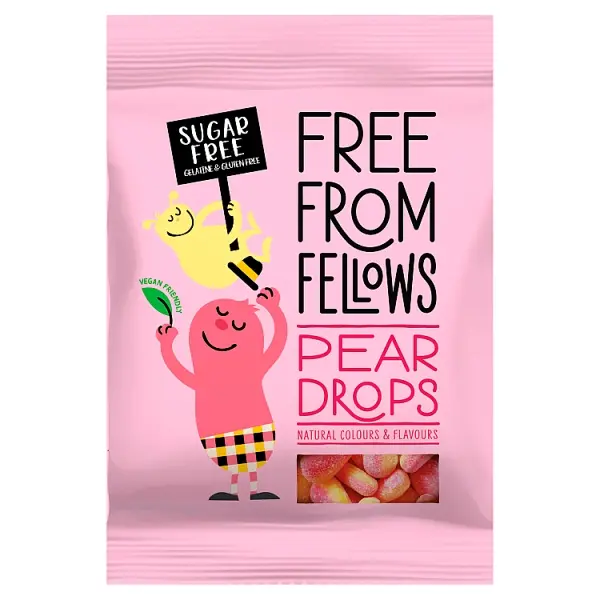 Free From Fellows Sugar-Free Pear Drops – 10-Pack (70G Each) 1