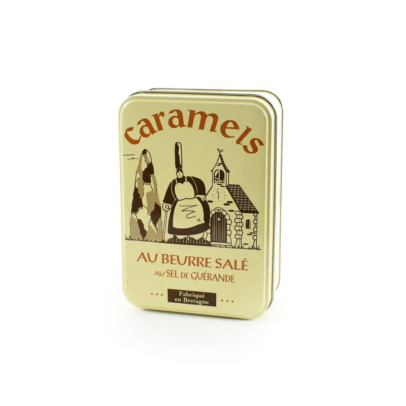 French Salted Butter Caramels – Gourmet Gift Tin, 150G 1