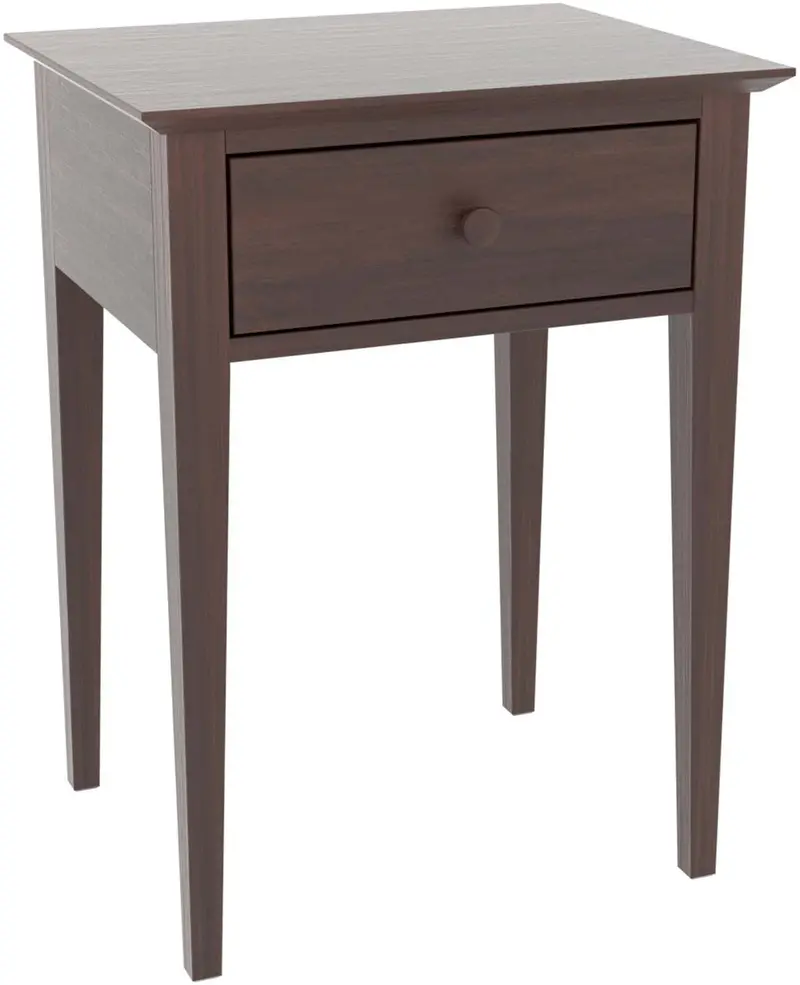 Gable Road One-Drawer Nightstand – Farmhouse-Chic Bedroom Accent 1