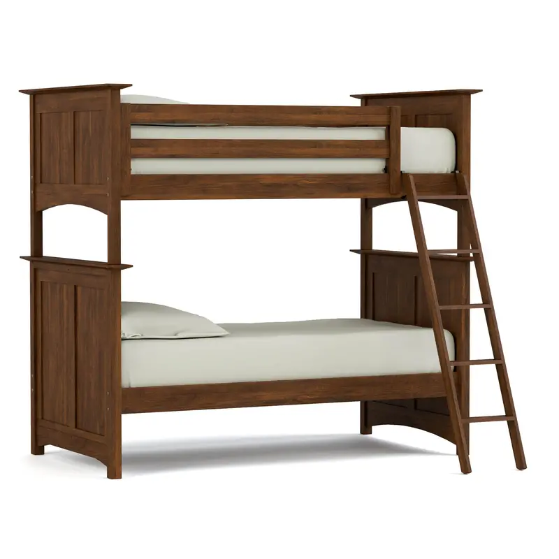 Gable Road Twin-Over-Twin Bunk Bed Set With Storage Drawers 1