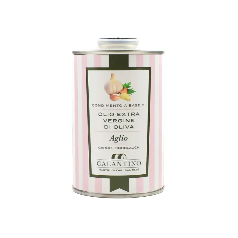 Garlic-Infused Puglian Evoo, Tin Packaging, 250Ml 1
