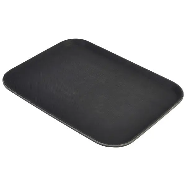Gengrip Non-Slip Rectangular Tray – 12 X 16 Inches (Black) 1