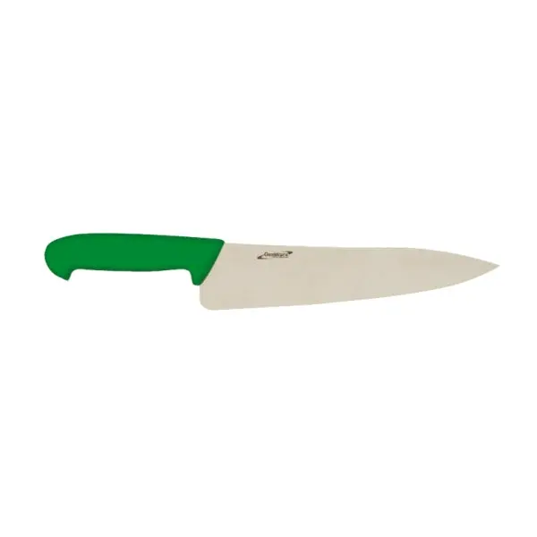 Genware 10-Inch Chef Knife – Green Handle, Commercial-Grade 1