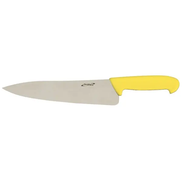 Genware 10-Inch Chef Knife – Yellow Handle, Premium Blade 1