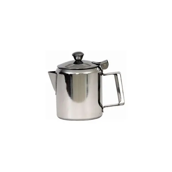 Genware 313Ml Stainless Steel Economy Coffee Pot – 11Oz Capacity 1