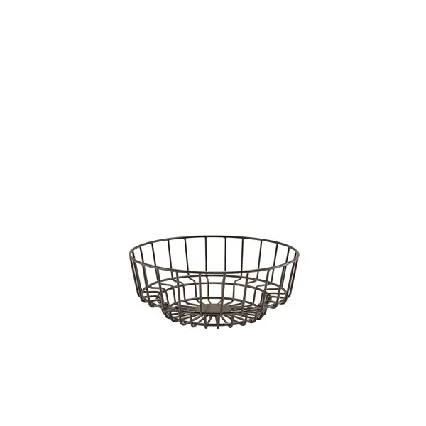 Genware Black Decorative Display Basket – 25 × 10 Cm (Single Unit) 1