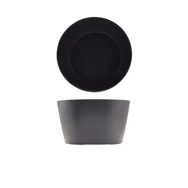 Genware Black Melamine Tableau Conical Buffet Bowl – 26.5Cm X 15Cm 1