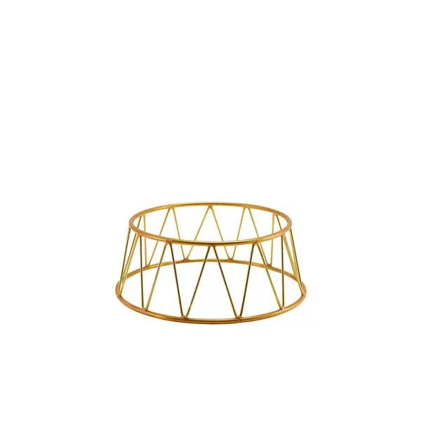 Genware Gold Crown Tiered Buffet Riser – 10Cm Elevation, Single Piece 1