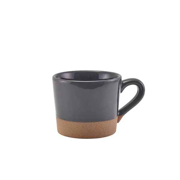 Genware Kava Dark Grey Stoneware Coffee Cup – 28.5 Cl (10 Oz), 6 Per Case 1