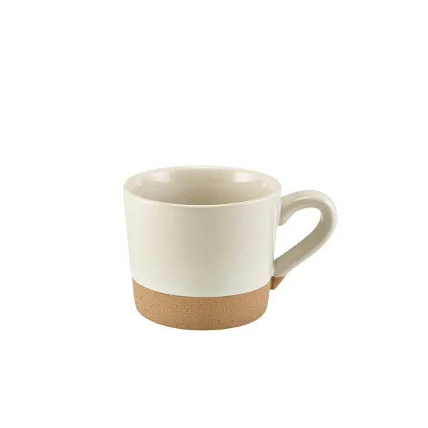 Genware Kava White Stoneware Coffee Cup – 28.5Cl (10Oz), Set Of 6 1