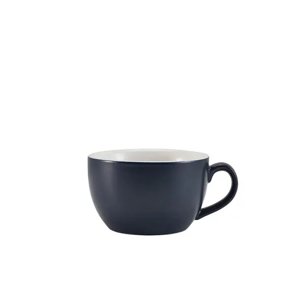 Genware Matte Blue Porcelain Bowl Cups – 25Cl, Pack Of 6 1