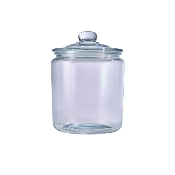 Genware Medium Glass Biscotti Container – 3.7 Litre – 6-Piece Bundle 1