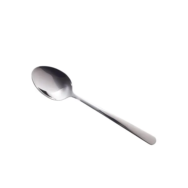 Genware Messina Stainless Steel Dessert Spoon (18/10), Pack Of 12 1