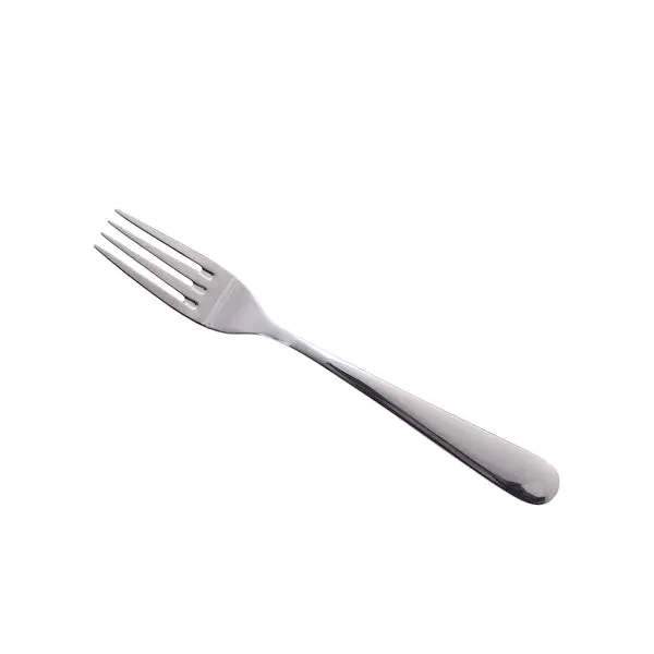 Genware Palermo Stainless Steel Dessert Fork (18/10), Dozen Per Box 1