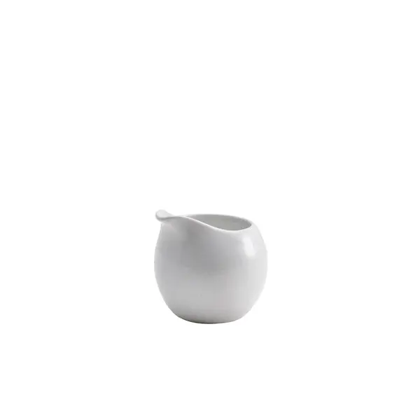Genware Porcelain Milk Jug – 8.5Cl (3Oz), Ergonomic Handle, Pack Of 12 1
