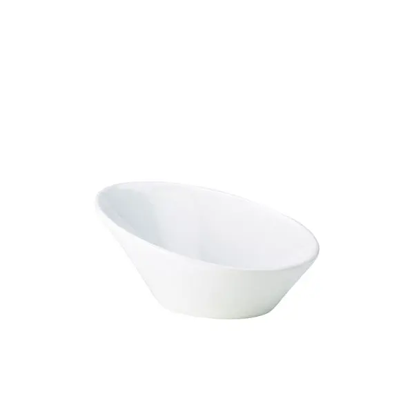 Genware Porcelain Oval Sloping Serving Bowl – 16Cm (6.25In), Set Of 6 1