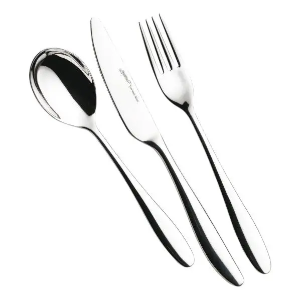 Genware Saffron Coffee Spoon – 18/0 Stainless Steel, Dozen Pack 1