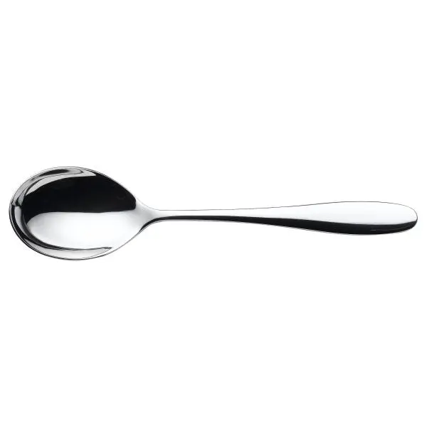 Genware Saffron Dessert Spoons – 18/0 Stainless Steel, Dozen 1