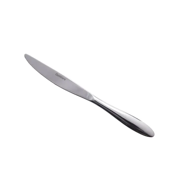 Genware Salerno 18/10 Stainless Steel Dessert Knife – Dozen Per Case 1