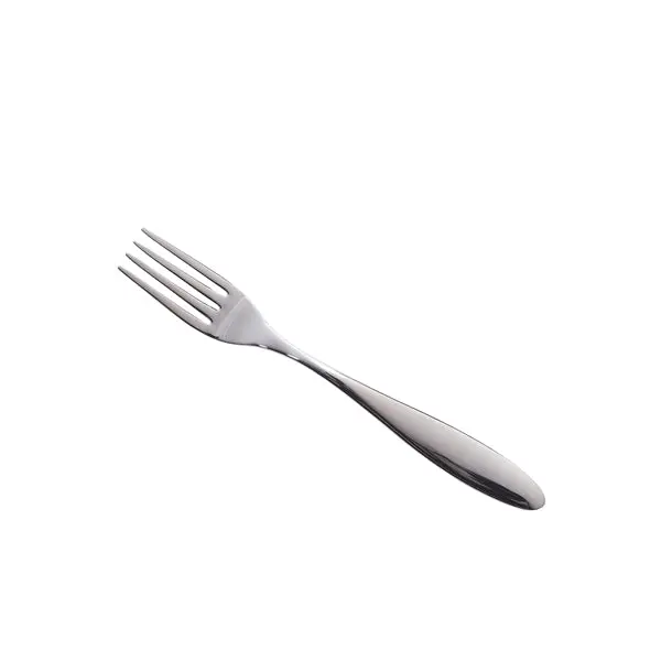 Genware Salerno Stainless Steel Dessert Fork – 18/10, Pack Of 12 1