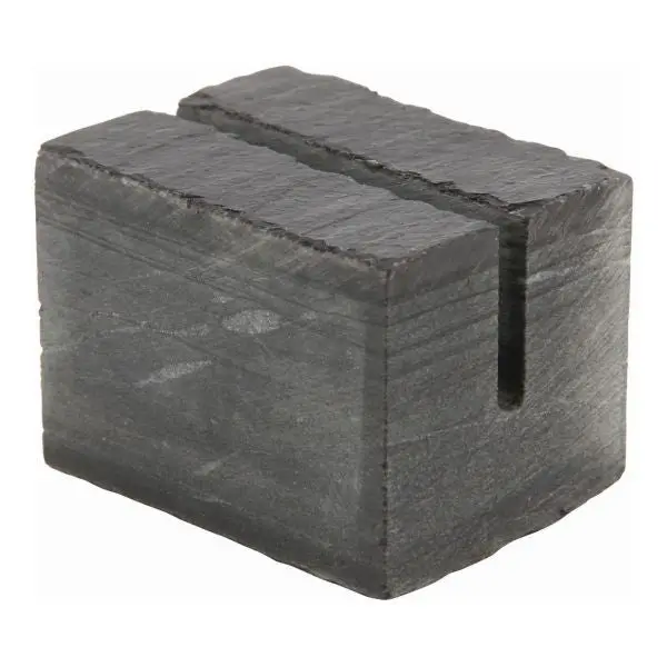 Genware Slate Cube Mini Sign Holder (3 × 2.5 Cm) – Standalone Display 1