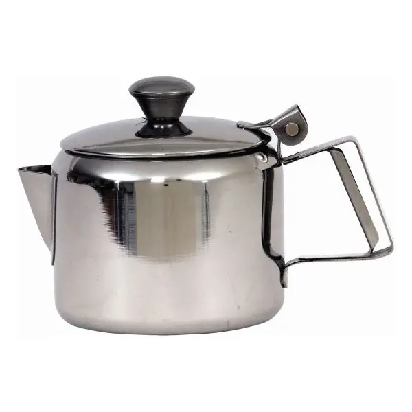 Genware Stainless Steel Economy Coffee Or Tea Pot – 3 Litre (100 Oz) 1
