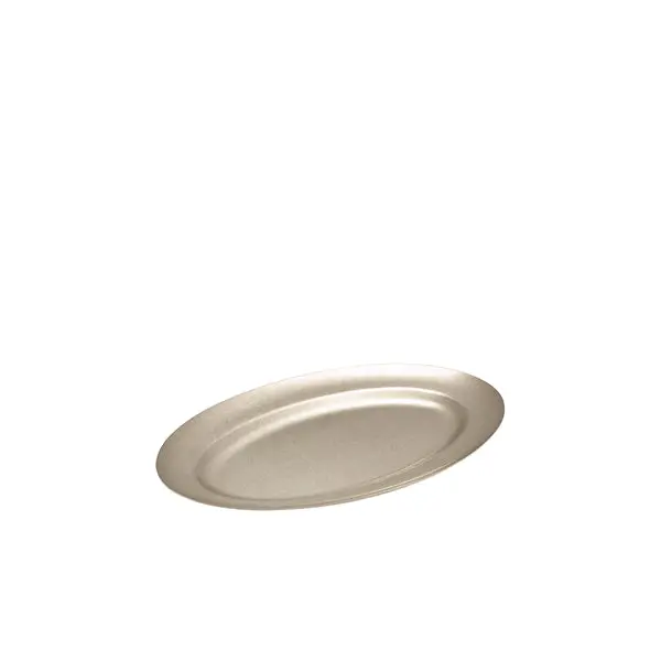 Genware Vintage Steel Medium Oval Platter – 30 Cm (Case Of 12) 1