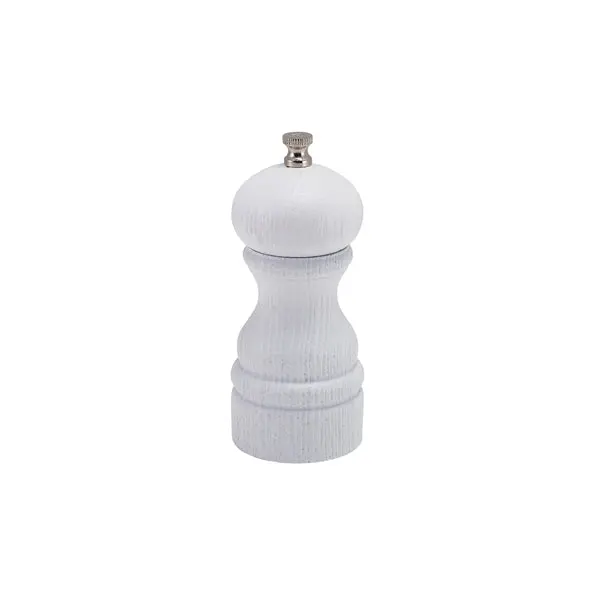 Genware White Deep-Grain Salt And Pepper Grinder – 13 Cm (Case Of 6) 1