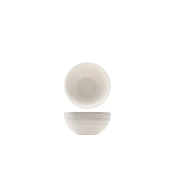 Genware White Melamine Buffet Dish With Woven Jute Finish – 15.5Cm X 7.5Cm 1